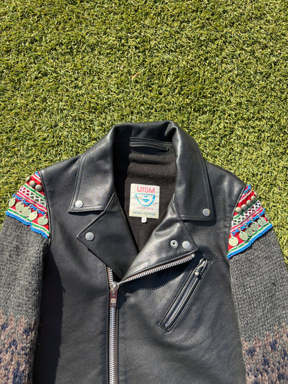 AW09 “Earmuff Maniac” - Undercover Ethnic Moto Leather Jacket