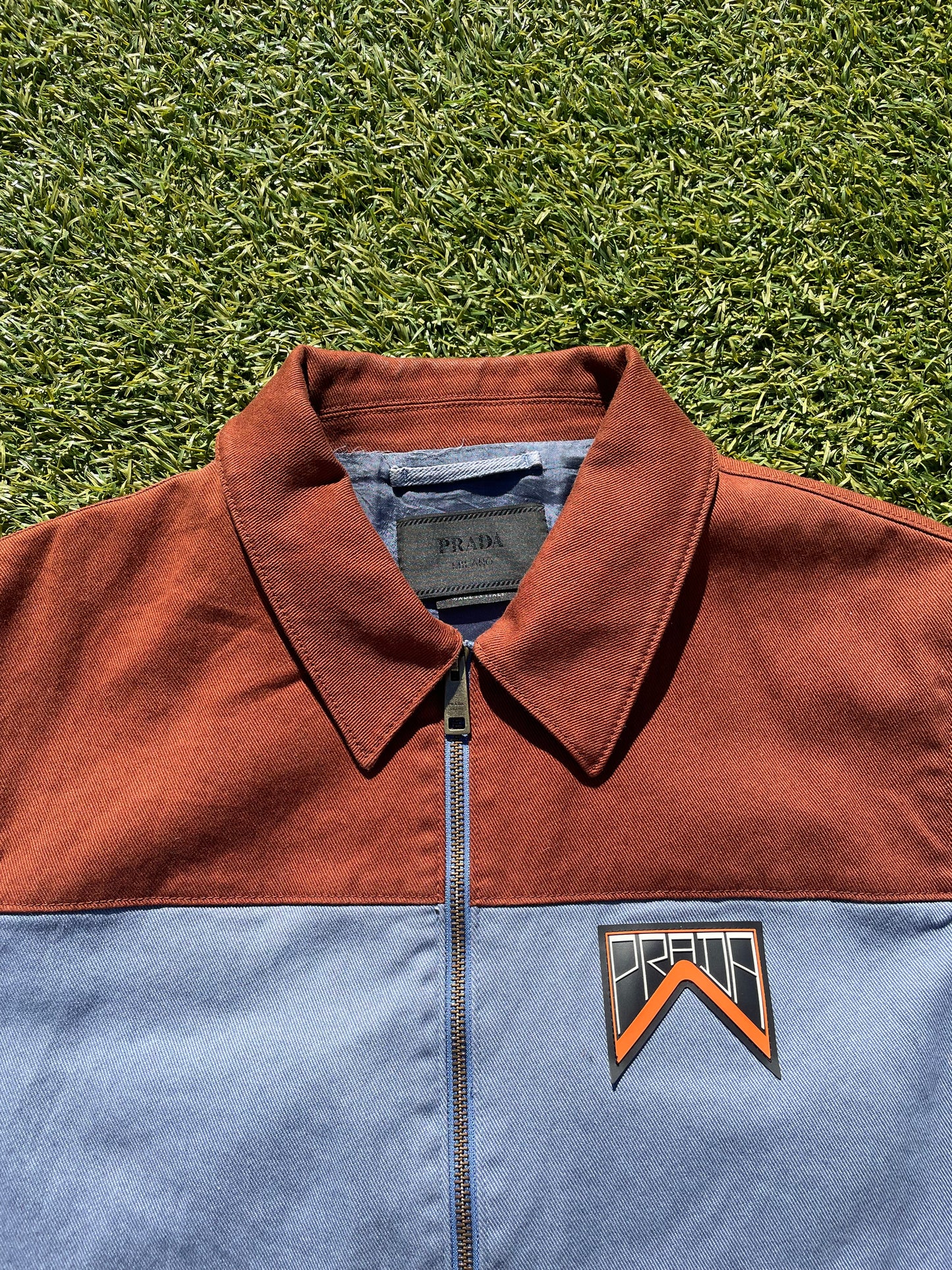 SS19 Prada Logo Patch Work Jacket