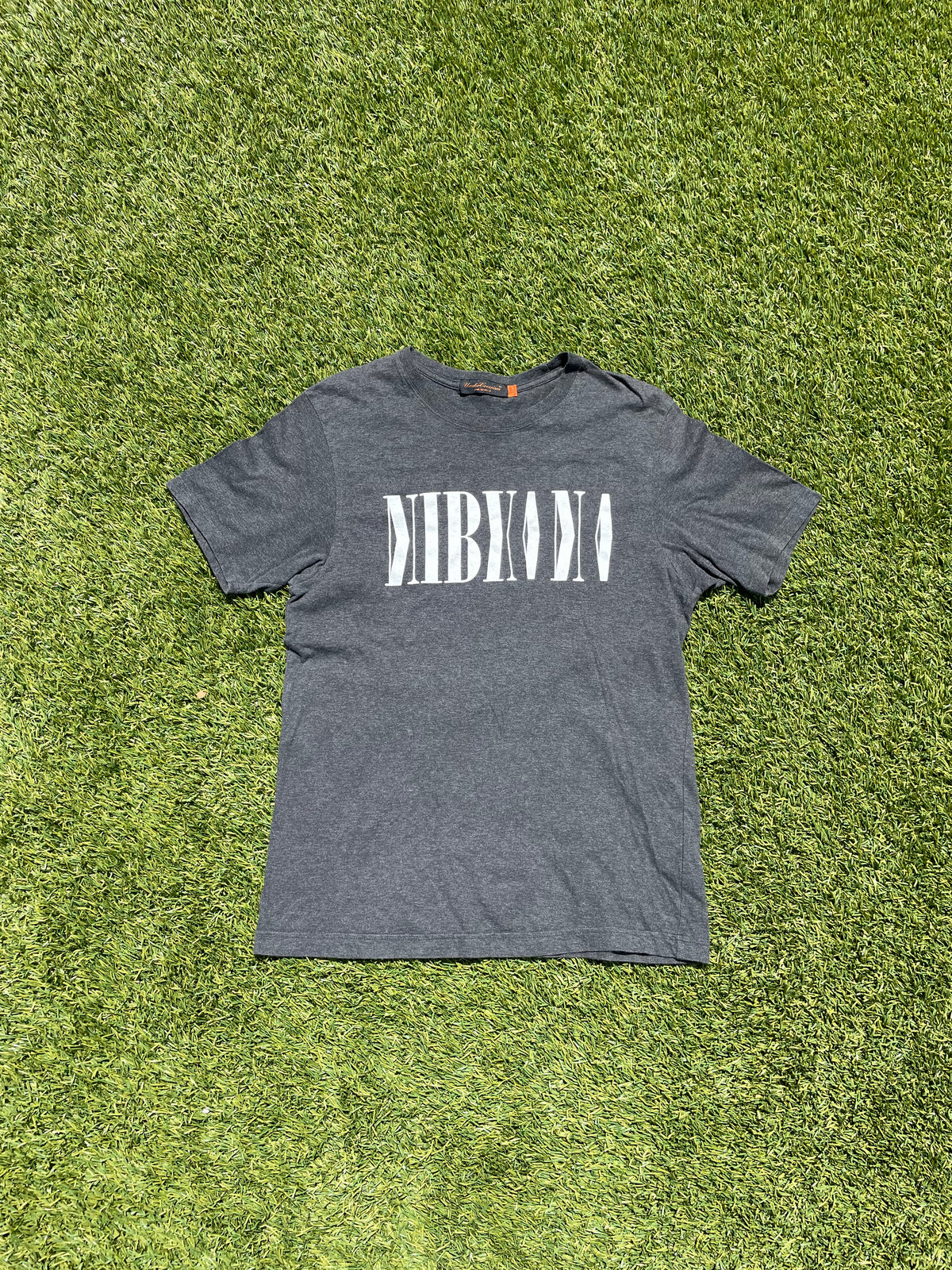 AW07 Undercover Nirvana Mirror Logo Band T-Shirt
