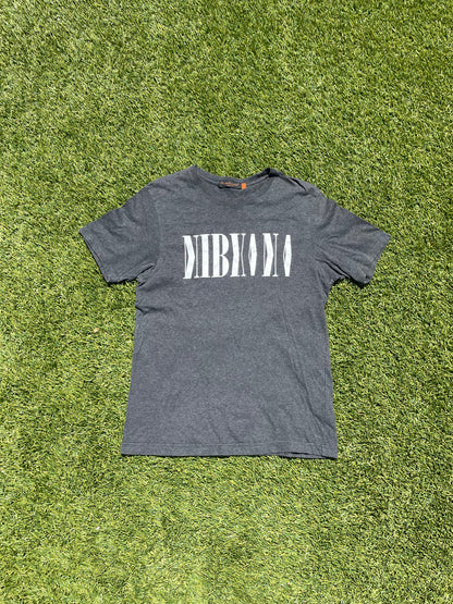 AW07 Undercover Nirvana Mirror Logo Band T-Shirt