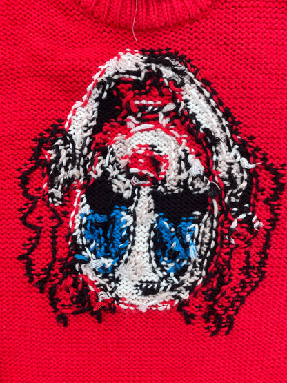 FW20 Doublet Inside Out Clown Hand-Knit Sweater 🤡