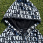 SS06 “Welcome To The Shadow” - Number (N)ine ‘Fuck You’ All Over Print Zip Up Hoodie