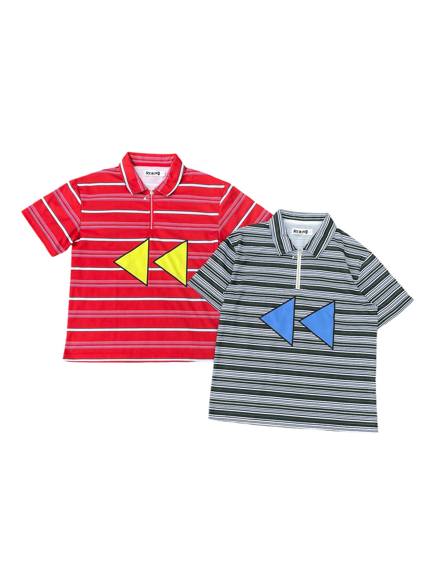 Rewind Stripe Polyester Polo