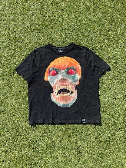 1/50 S.R. Studio By Sterling Ruby Orange Haired Green Skull T-Shirt