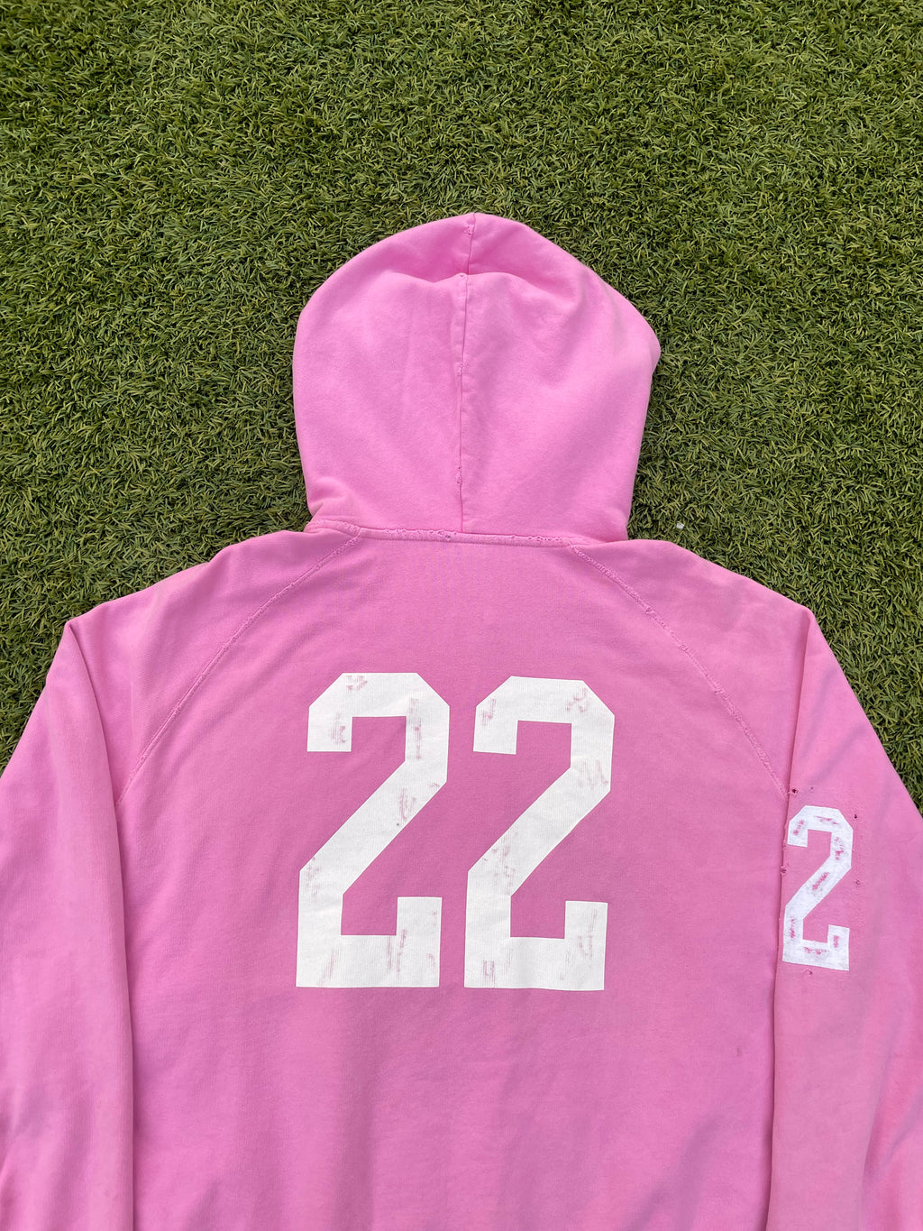 FW22 360* Snowstorm - Balenciaga Polo Pink Distressed Zip Up Hoodie