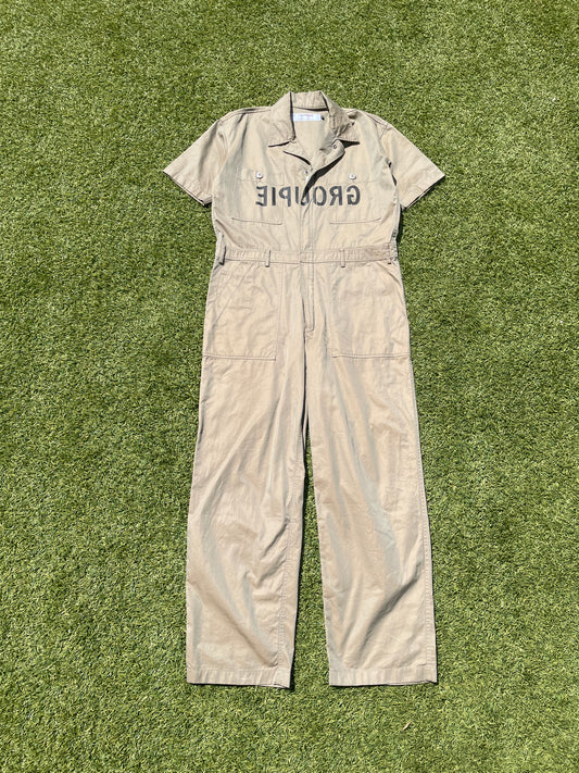 SS99 “Relief” - Undercover ‘Groupie’ Tan Coverall Jumpsuit