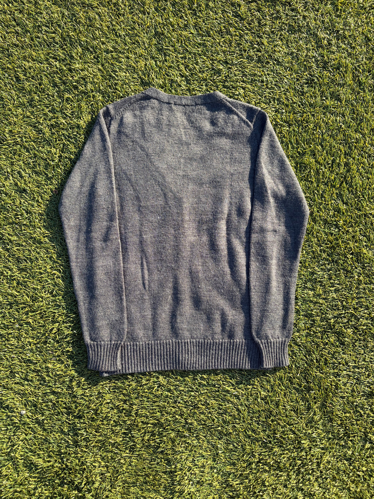 Ne-Net Hero Grey Knit Wool Cardigan