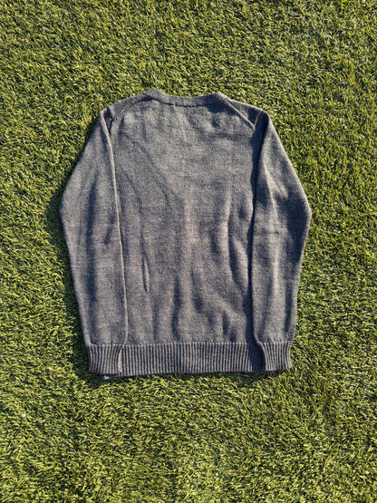 Ne-Net Hero Grey Knit Wool Cardigan