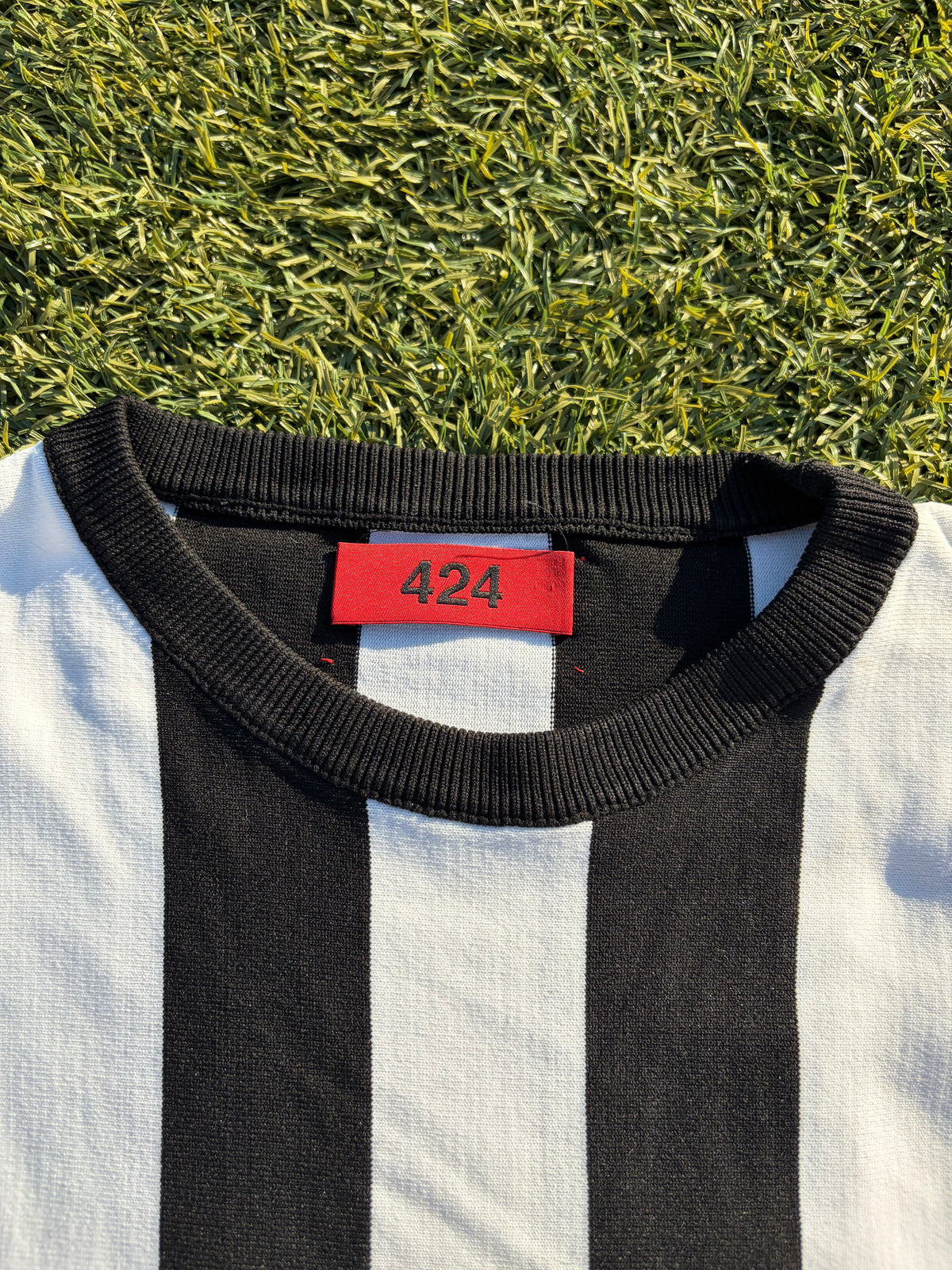 424 By Guillermo Andrade Jesus Vertical Stripe Soccer Long Sleeve