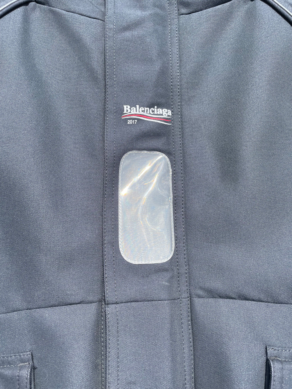 AW17 Balenciaga C-Shape Grey Campaign Parka Jacket