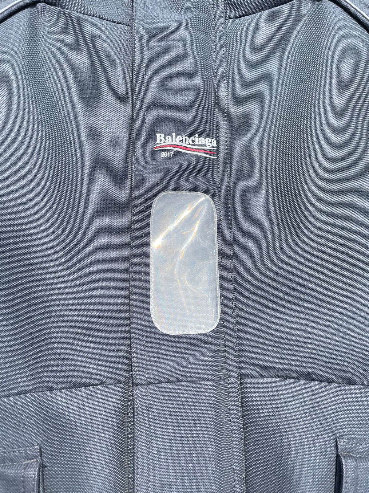 AW17 Balenciaga C-Shape Grey Campaign Parka Jacket