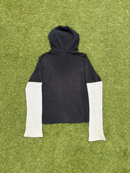 AW03 “Touch Me I’m Sick” - Number (N)ine Thermal Knit Hybrid Hoodie