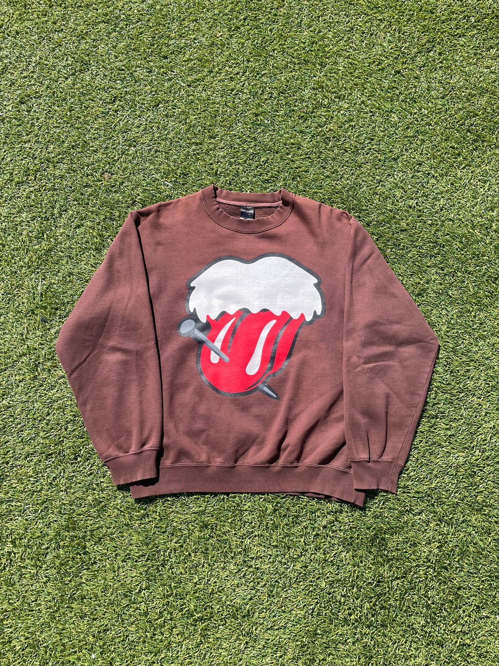 AW03 “Touch Me I’m Sick!” - Number (N)ine Rolling Stones Brown Sweater