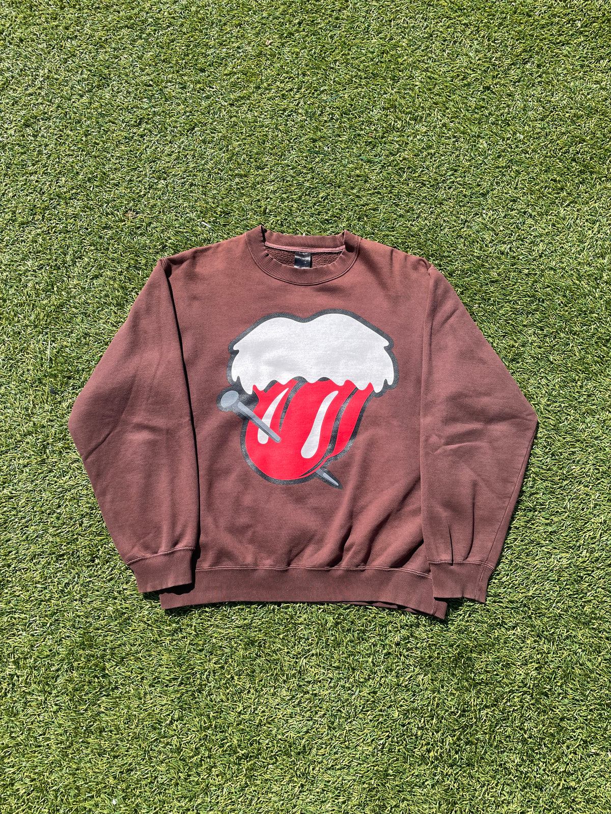 AW03 “Touch Me I’m Sick!” - Number (N)ine Rolling Stones Brown Sweater