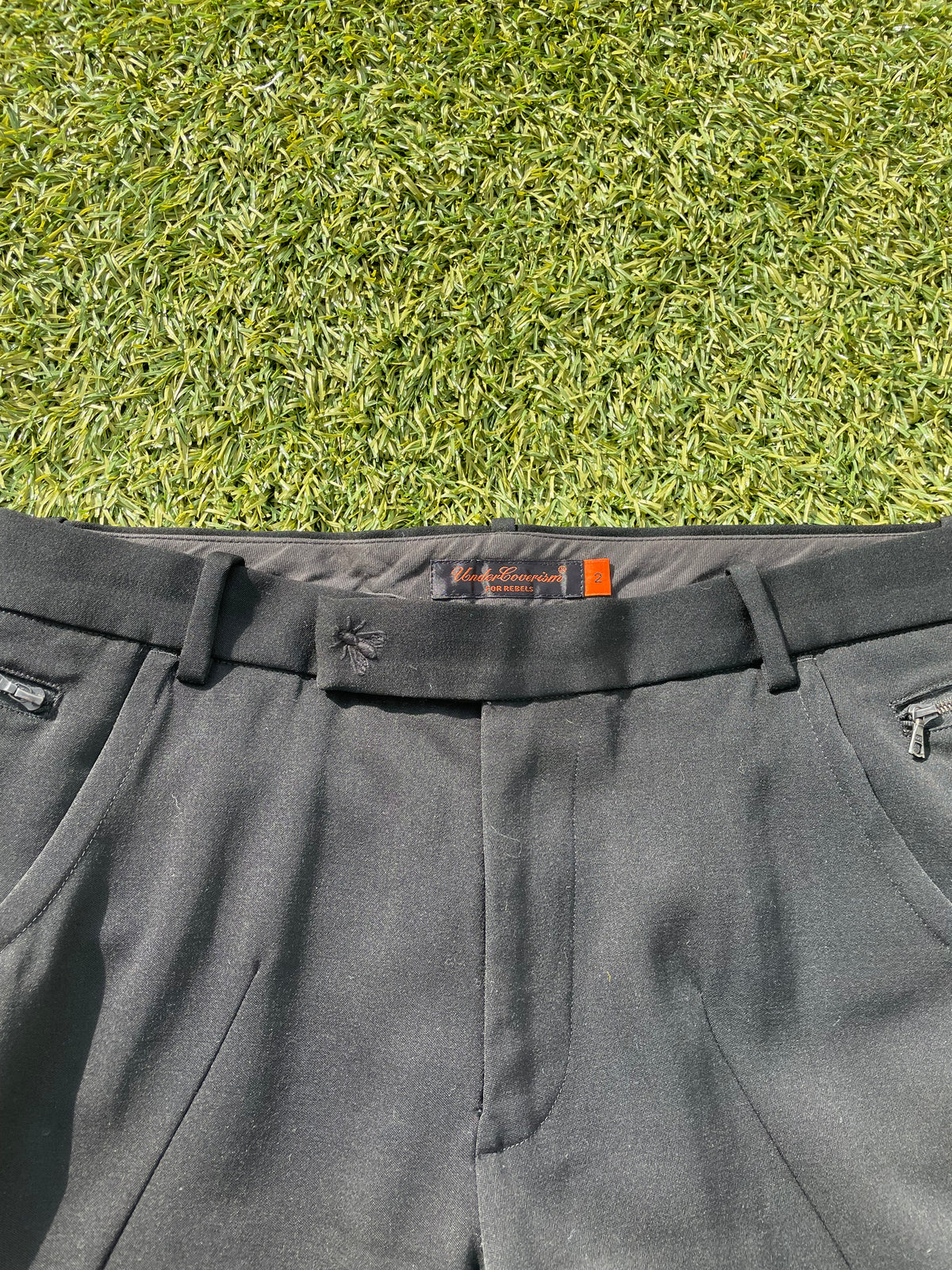 AW06 “GURUGURU” - Undercover Insects Embroidered Zipper Trousers