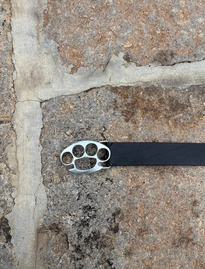 AW07 Maison Martin Margiela Brass Knuckle Leather Belt