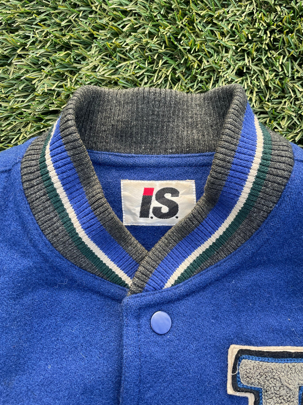 1984 Issey Miyake Sport Team Flag Wool Varsity Jacket