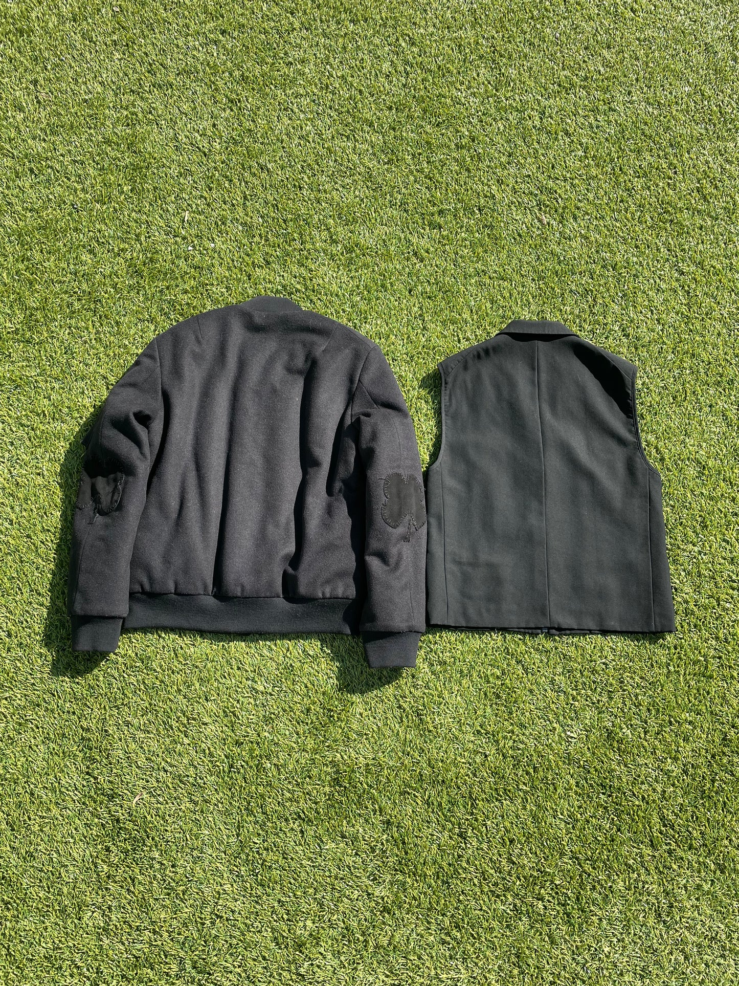 AW06 “Noir” - Number (N)ine Convertible Blazer Suede Bomber Jacket