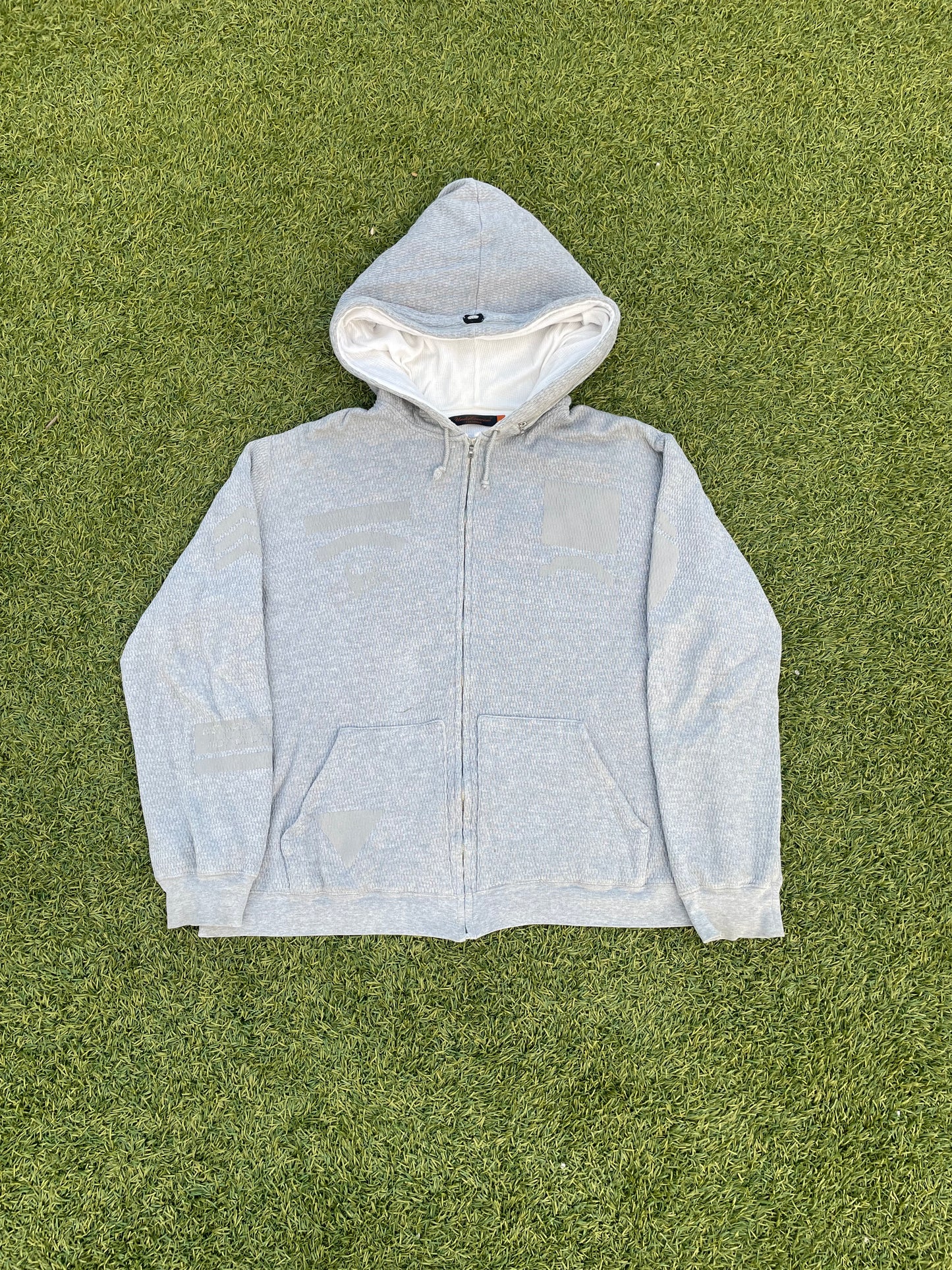 AW05 “Arts & Crafts” - Undercover Triple Hood Thermal Zip Up Hoodie