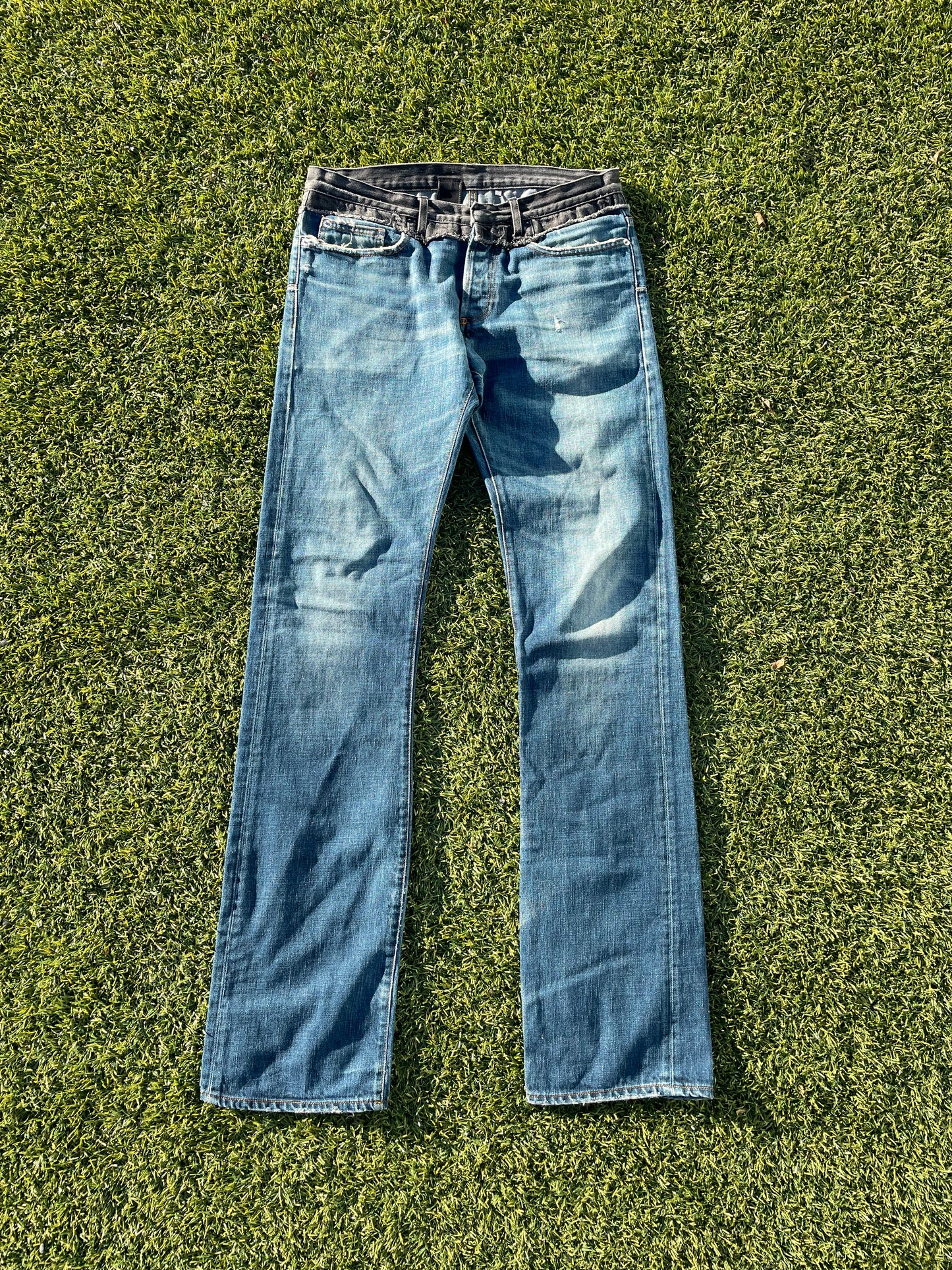 AW06 “These Grey Days” - Dior By Hedi Slimane Cummerbunds Denim