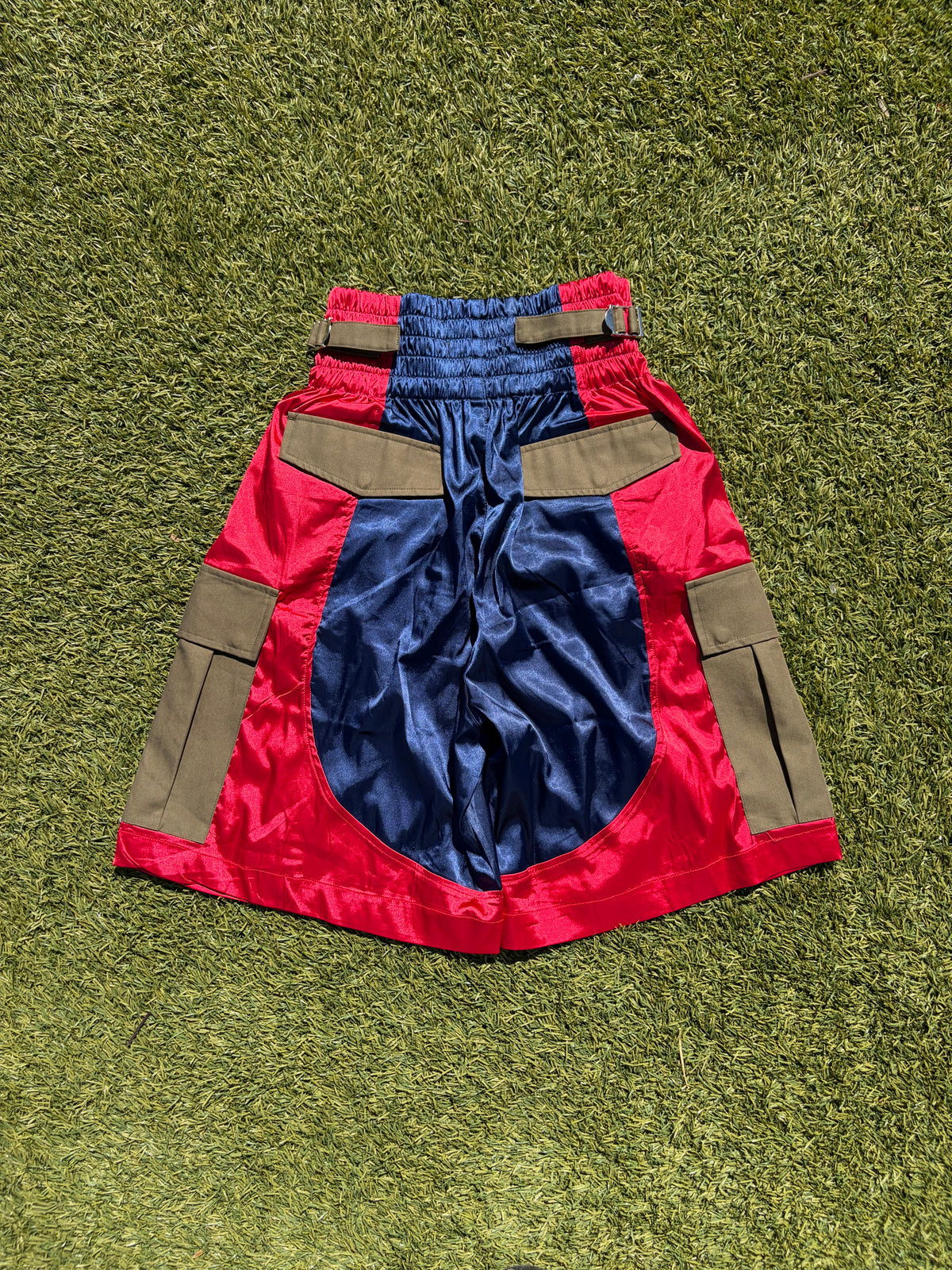SS25 Aris Tatalovich Satin Cargo Boxer Shorts