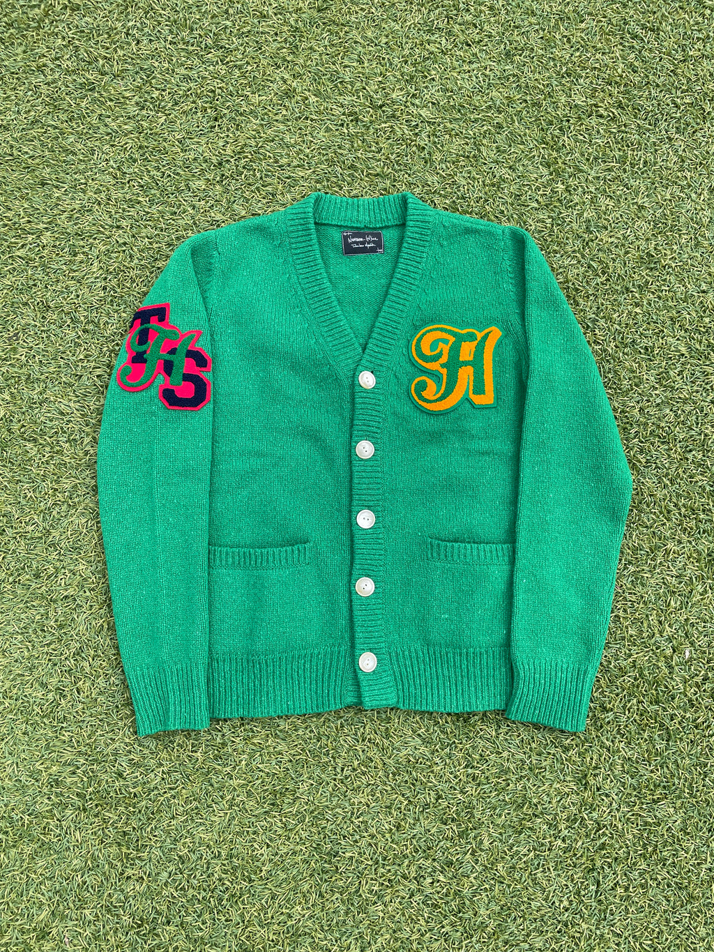 AW05 “The High Streets” - Number (N)ine Patchwork Wool Cardigan