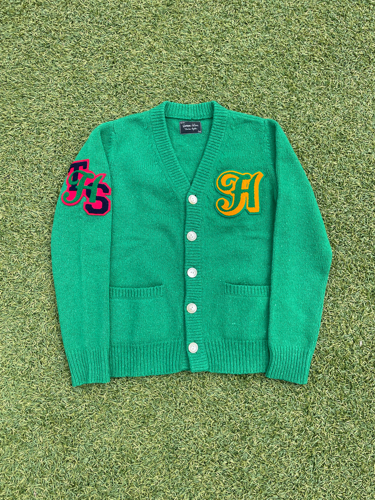 AW05 “The High Streets” - Number (N)ine Patchwork Wool Cardigan