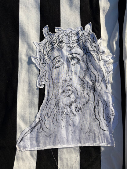 424 By Guillermo Andrade Jesus Vertical Stripe Soccer Long Sleeve