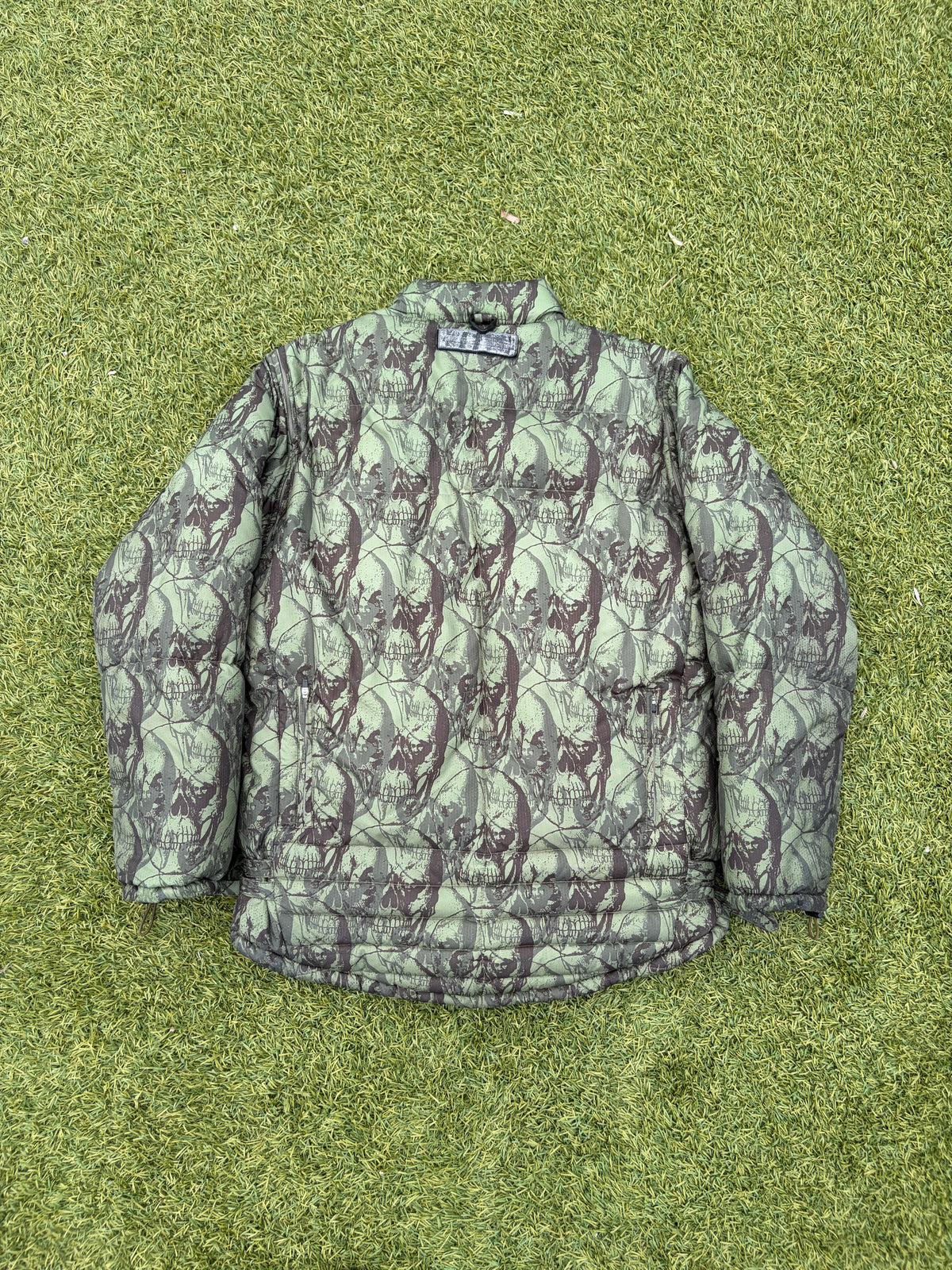 AW03 “Paperdoll” - Undercover Osama Bin Laden Skull Camo Utility Cargo Puffer Jacket