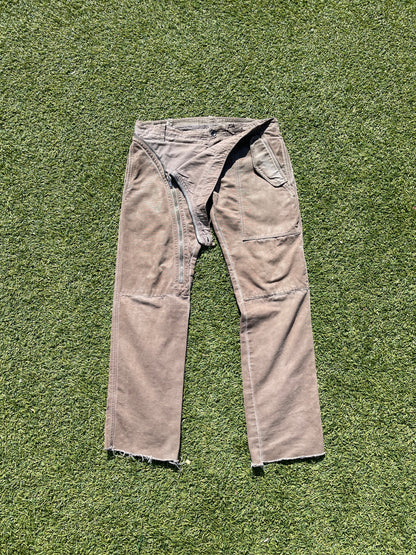 FW08-SS09 Rick Owens Double Layered Aircut Denim