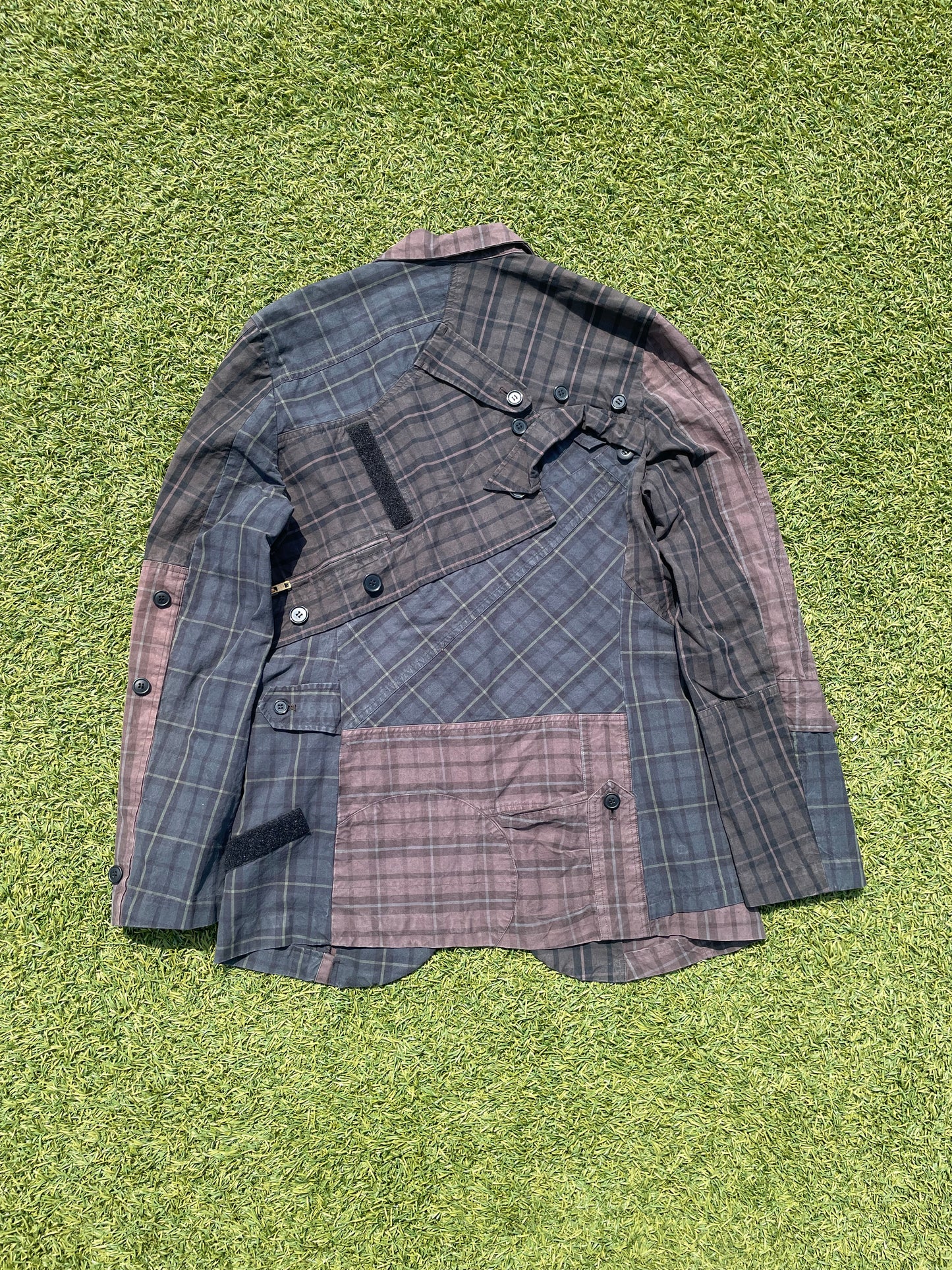 SS05 “But Beautiful ll” - Undercover Plaid Reconstructed Military Blazer