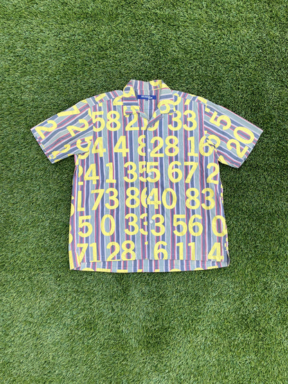 AD2002 Junya Watanabe All Over Print “Numbers” Button Up