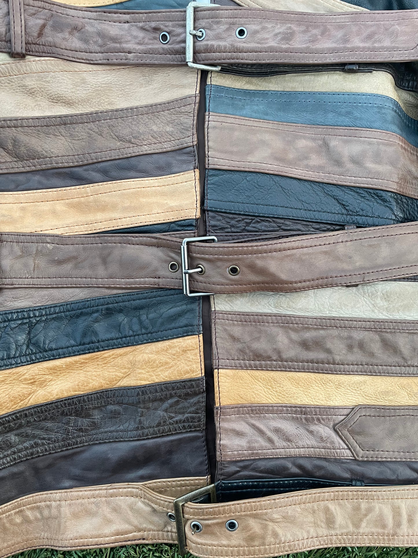 FW12 Maison Margiela X H&M Artisanal Leather Belt Jacket (Re-Edition)