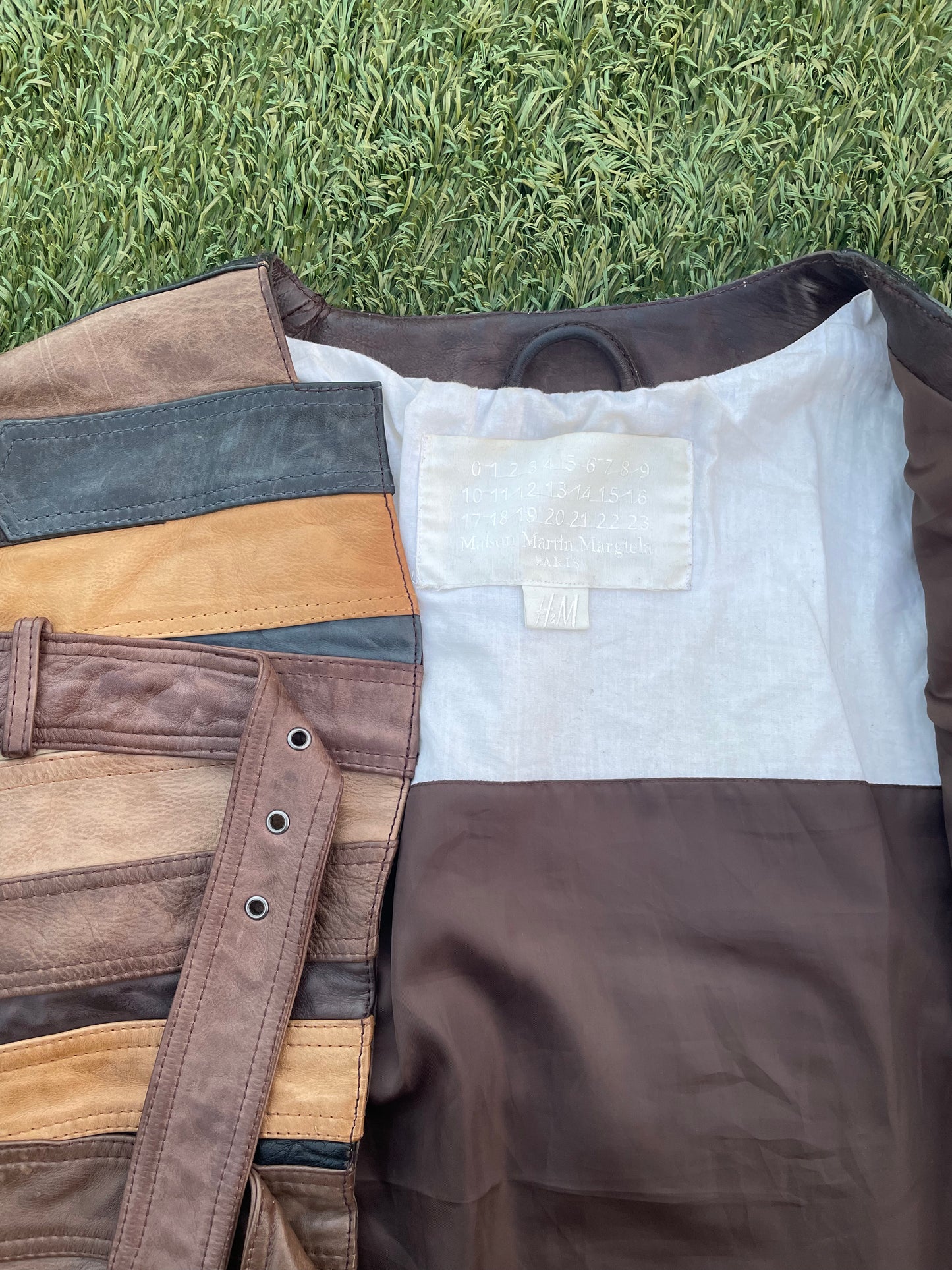 FW12 Maison Margiela X H&M Artisanal Leather Belt Jacket (Re-Edition)