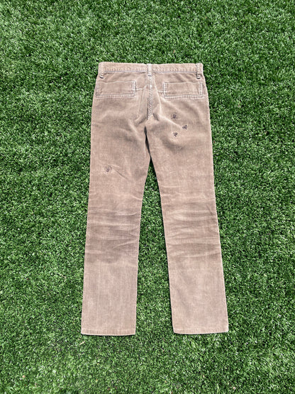 AW06 Guruguru - Undercover Insect Brown Corduroy Pant