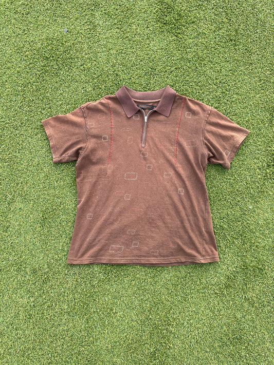 SS03 “SCAB” - Undercover Quarter Zip Polo Shirt