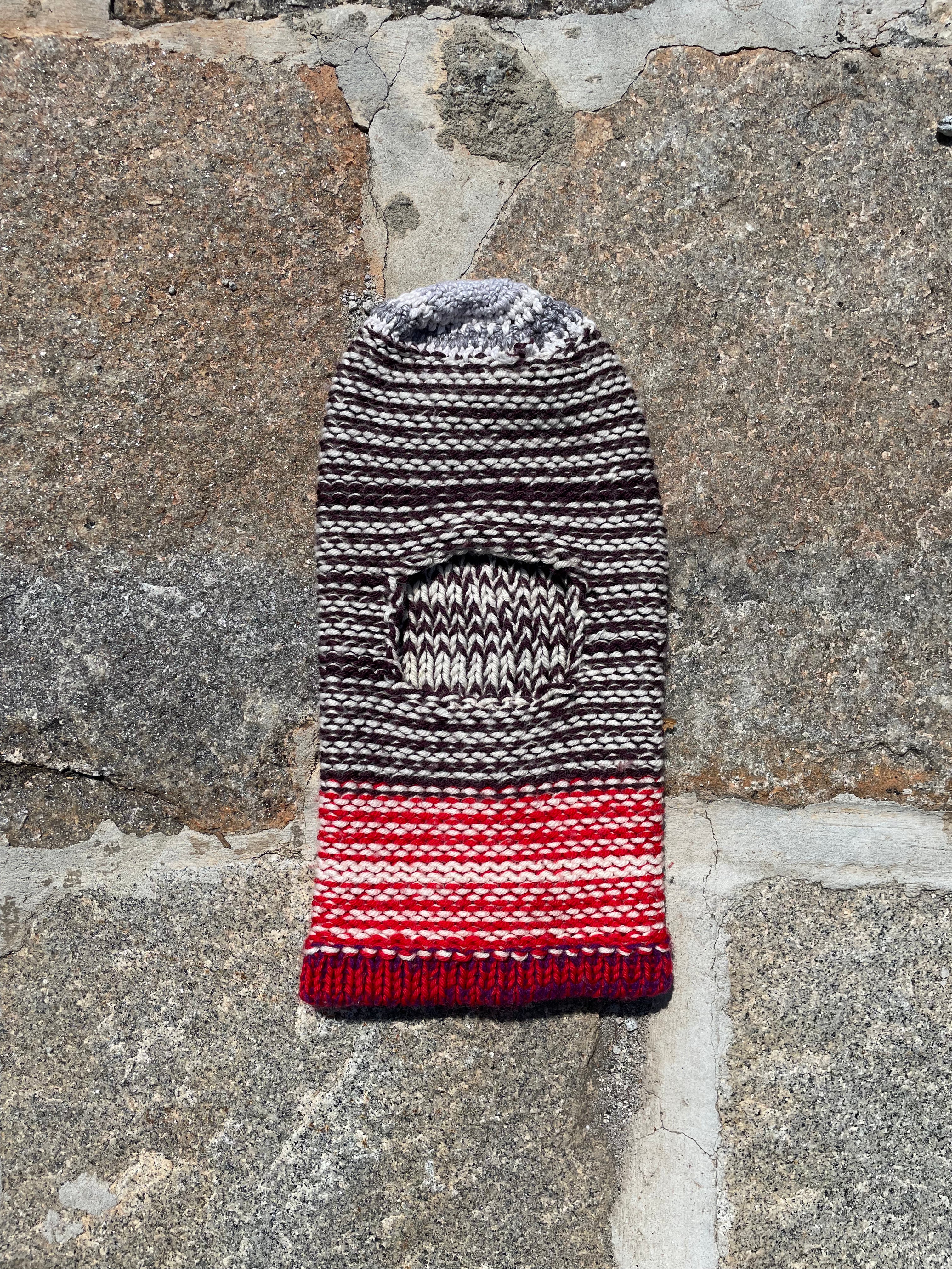Calvin Klein 205W39NYC By Raf Simons Multicolor Knit Balaclava