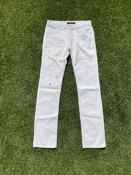 AW06 "Gurguru" - Undercover Insects White Corduroy Pant