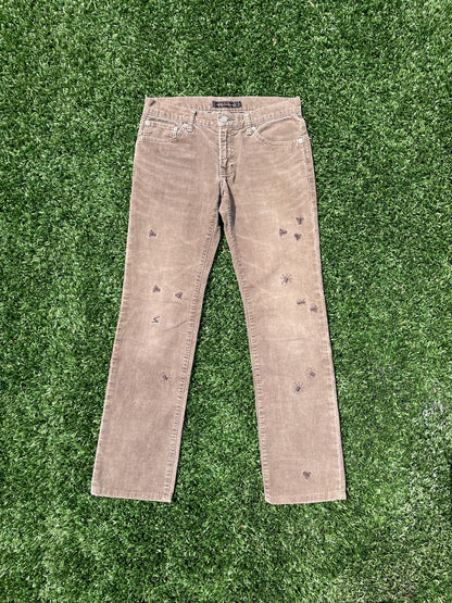 AW06 Guruguru - Undercover Insect Brown Corduroy Pant