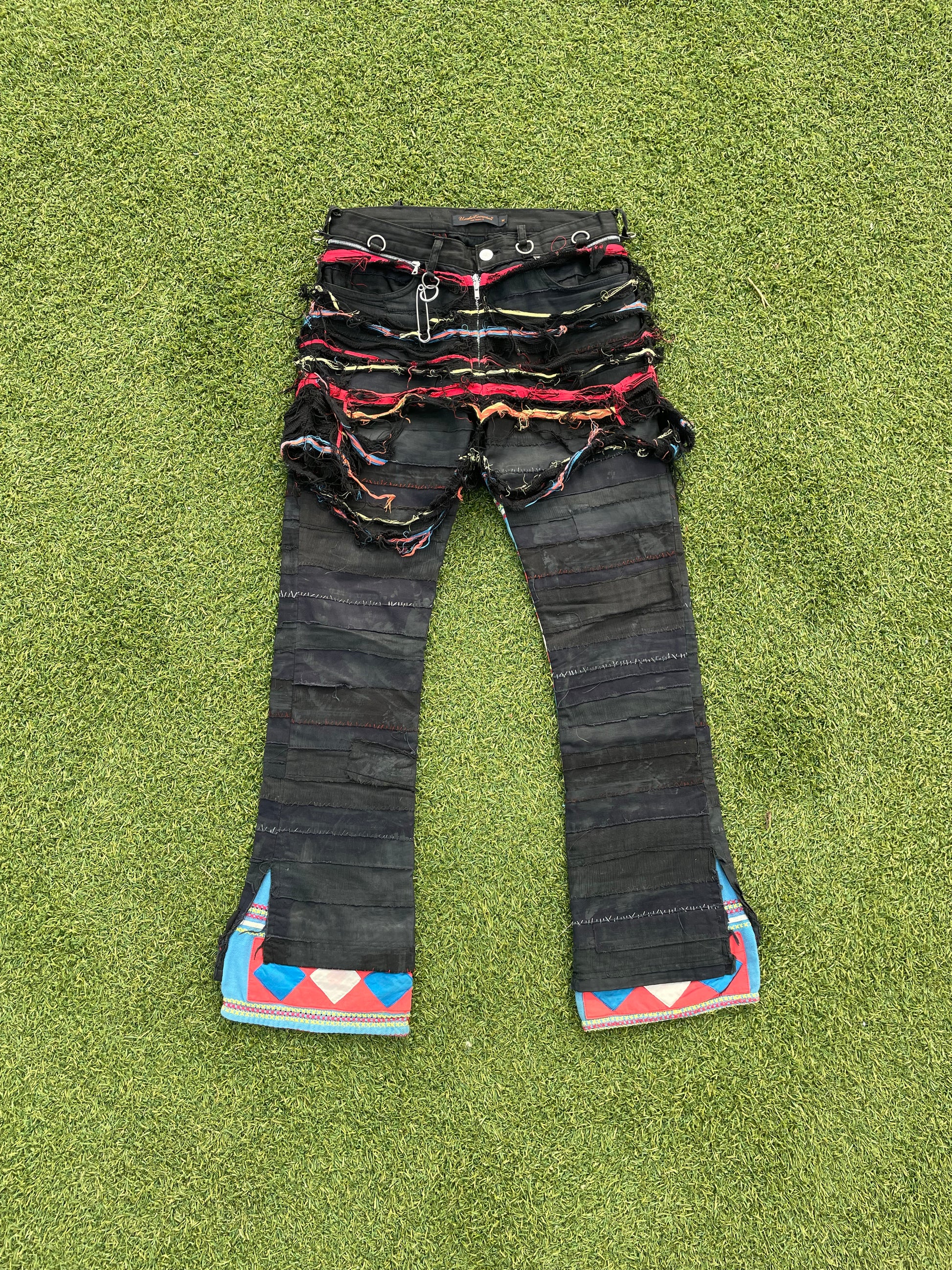 SS03 “SCAB” - Undercover Distressed Ethnic Patchwork Pant SS03 “SCAB” - Undercover Distressed Ethnic Patchwork Pant