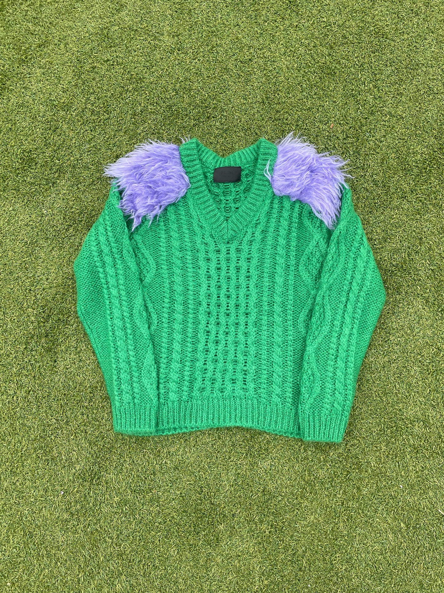 FW19 Prada Mohair Fur Fisherman Sweater – rwndbckwrds