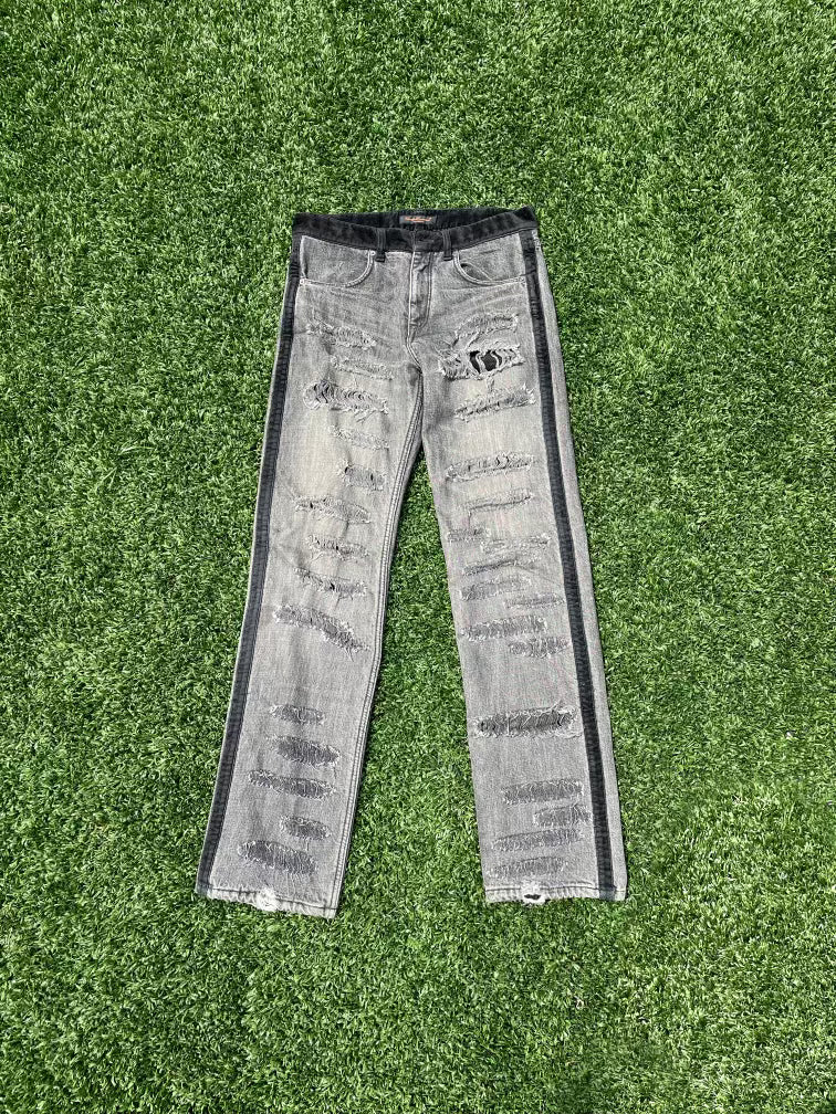 AW02 Witch Cells Division - Undercover Velour Crash Denim