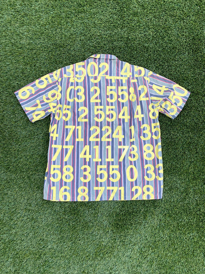 AD2002 Junya Watanabe All Over Print “Numbers” Button Up