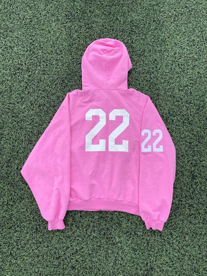 FW22 360* Snowstorm - Balenciaga Polo Pink Zip Up Hoodie