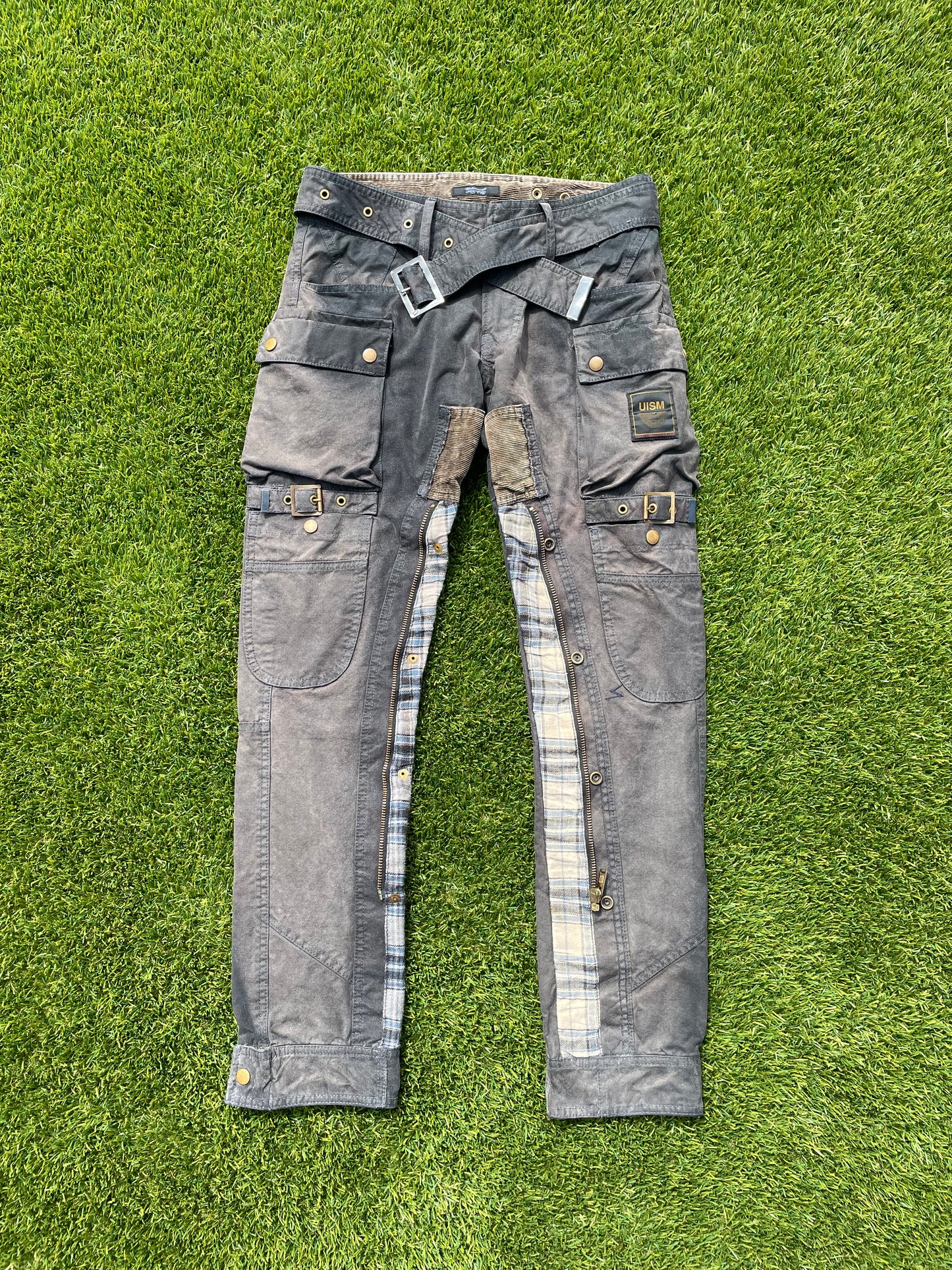 AW08 Undercover Wax Cargo Oil Bondage Cargo Pant rwndbckwrds