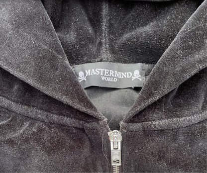 Mastermind Japan Skull Velour Zip Up Jacket