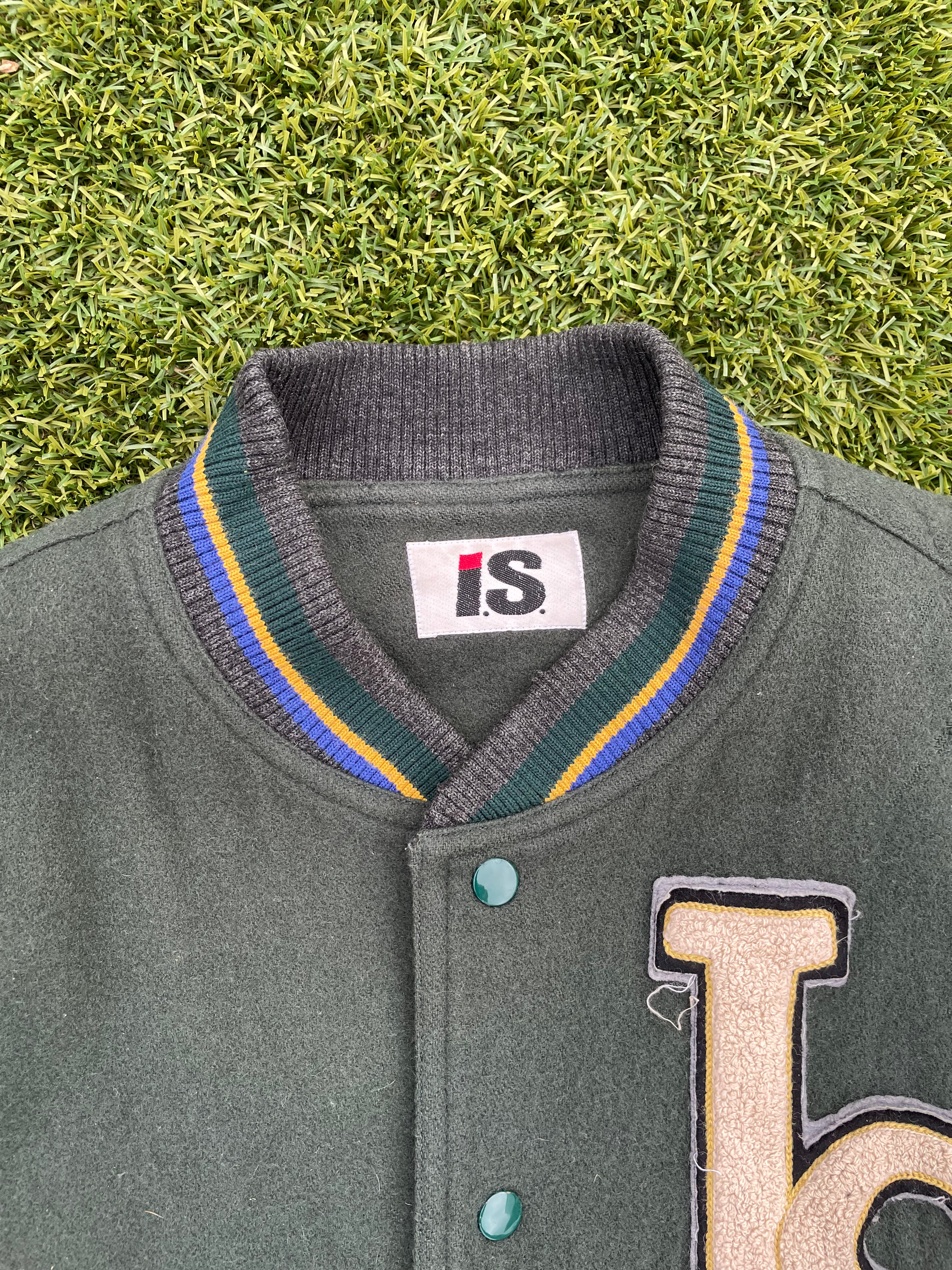 1984 Issey Miyake Sport Team Flag Wool Varsity Jacket