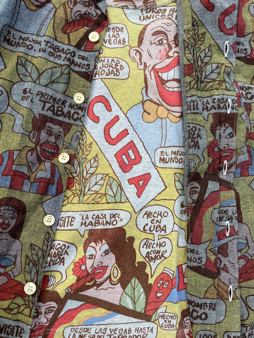 AW2002 Cuba - Comme Des Garçons Homme Comic Shirt