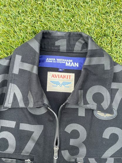 AD2002 Junya Watanabe X Aviakit Numbers Biker Jacket