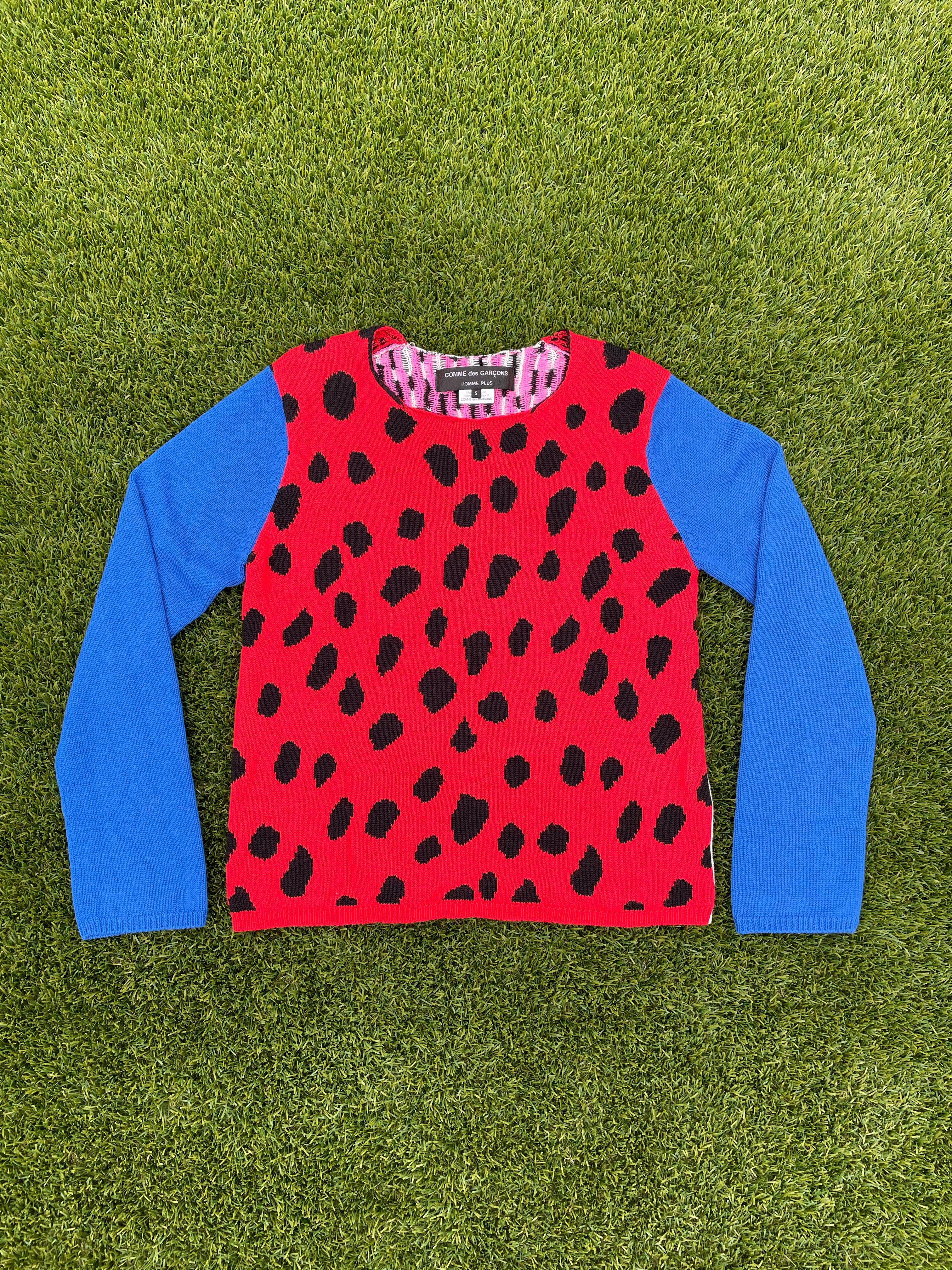 AD2017 Comme Des Garçons Homme+ Leopard Print Sweater